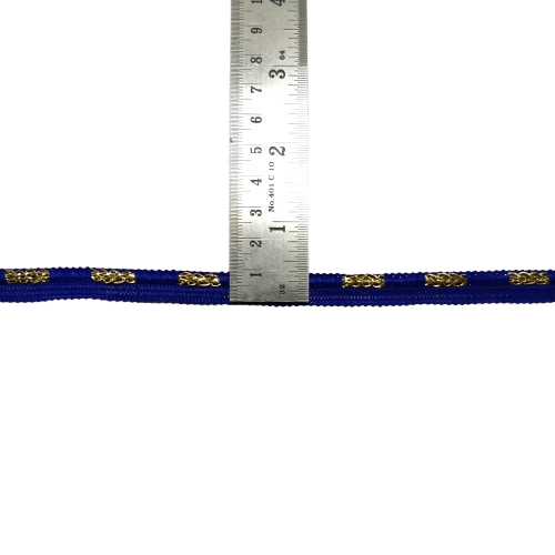 Kurlz 1/2 inch Designer Audi Ringed Piping for Lace Boutique Dresses, Bridal Dupatta, Blouses, DIY Crafts, Garment Edgings | Size: 20 yards