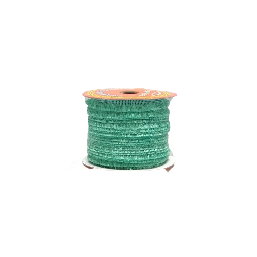 Sea Green Fringe Trim Tassel Lace border Saree Dress Only At Woven Lace & Border Reatilers and Manufactures In Surat