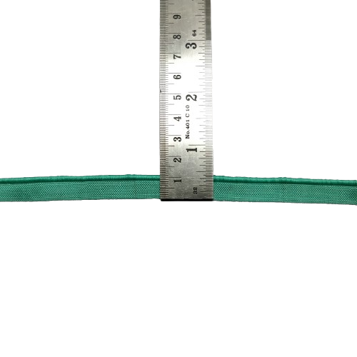 Sea Green Narrow Piping Lace For Fashion Accessories and Saree Dress Only At Woven Lace & Border Reatilers and Manufactures In Surat