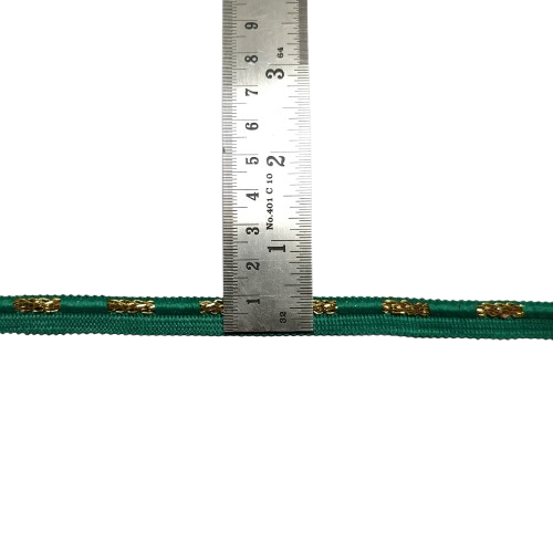 Kurlz 1/2 inch Designer Audi Ringed Piping for Lace Boutique Dresses, Bridal Dupatta, Blouses, DIY Crafts, Garment Edgings | Size: 20 yards