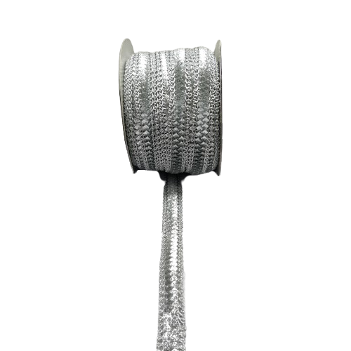Silver Sequins Lace For Fashion Accessories Only At Woven Lace & Border Reatilers and Manufactures In Surat