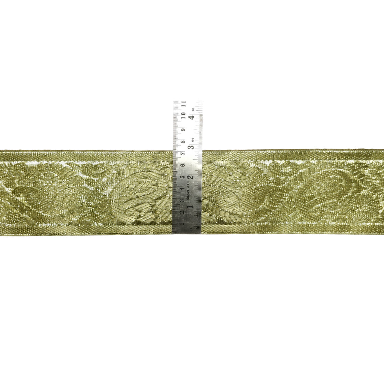 Premium Water Gold Metallic Lace Trim for Wedding Wear Woven Lace & Border Surat