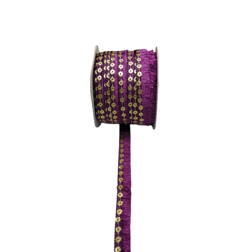 Wine Jhalar Lace For Fashion Accessories and Saree Dress Only At Woven Lace & Border Reatilers and Manufactures In Surat