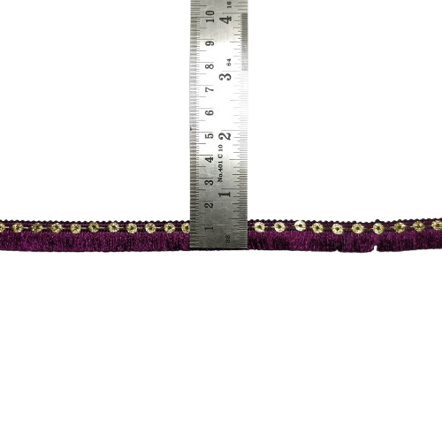 Wine Jhalar Lace For Fashion Accessories and Saree Dress Only At Woven Lace & Border Reatilers and Manufactures In Surat
