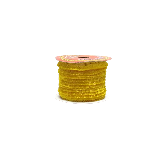 Yellow Fringe Trim Tassel Lace border Saree Dress Only At Woven Lace & Border Reatilers and Manufactures In Surat