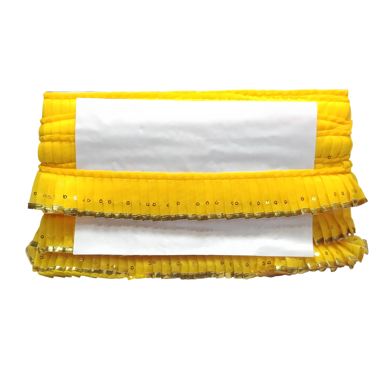 Yellow Golden Gota Frill Lace For Poshak Decoration Only At Woven Lace & Border Reatilers and Manufactures In Surat
