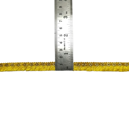 Yellow Jhalar Lace For Fashion Accessories and Saree Dress Only At Woven Lace & Border Reatilers and Manufactures In Surat
