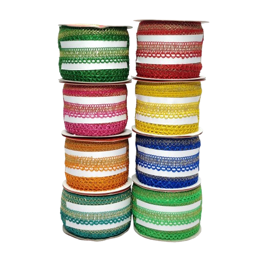 Decorative fabric border Saree Dress Only At Woven Lace & Border Reatilers and Manufactures In Surat